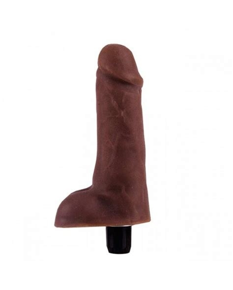 P Nis Real Stico Ou Dildo Vibrador Em Cyberskin K Negro De Cm