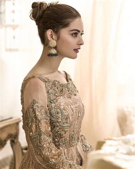 Minal Khan Latest Beautiful Bridal Dresses Photo Shoot | Reviewit.pk