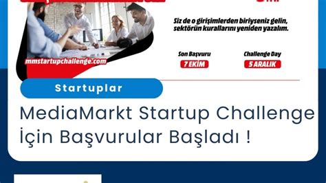 MediaMarkt Startup Challenge İçin Başvurular Başladı Startup Vadisi