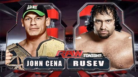 Wwe Raw John Cena Vs Alexander Rusev Full Match Hd Youtube