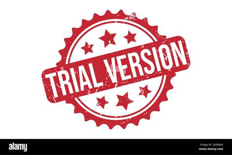 Trial Version Rubber Stamp Seal Vector Stock Vector Image Art Alamy