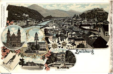 Salzburg Stadt Salzburg Litho