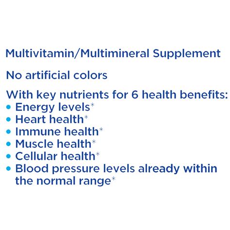 Equate One Daily Mens Multivitamin Multimineral Supplement Tablets