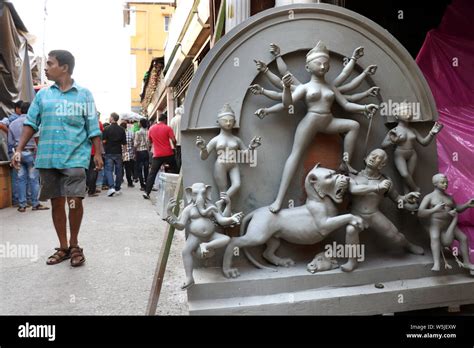 Kumartuli In Kolkata India On 2nd October 2018 Clay Idol Of Goddess