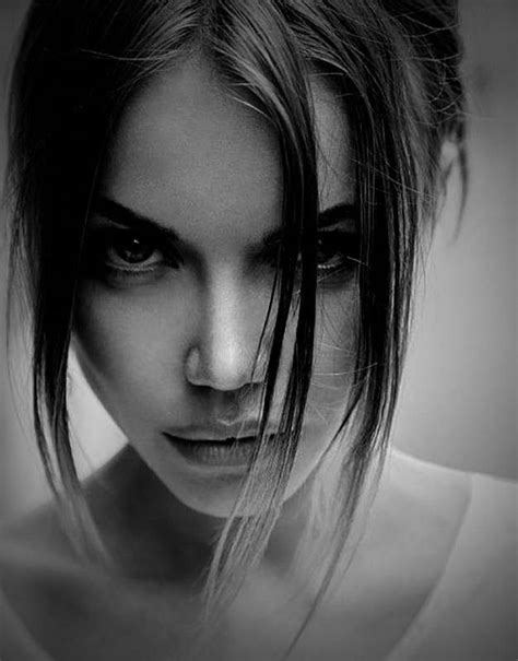 Female Beautiful Black And White Portrait Photography Canvas Nexus