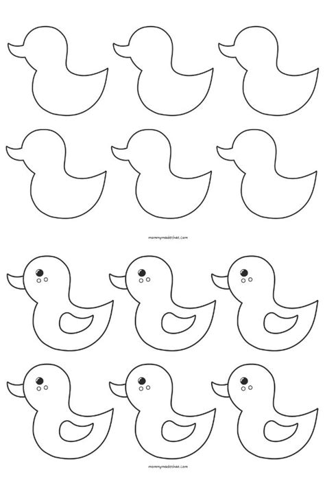 Free Printable Duck Templates For Ducky Crafts And Fun Worksheets Library