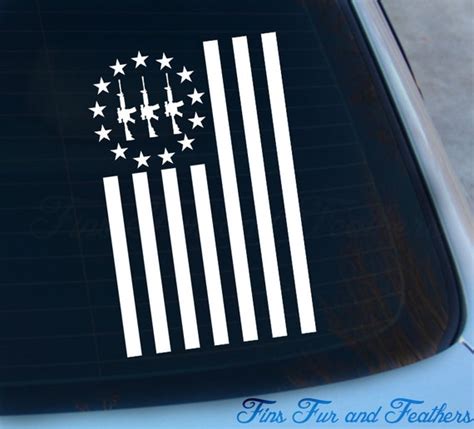 3 Percenter Flag Decal Three Percenter By Finsfurandfeathers