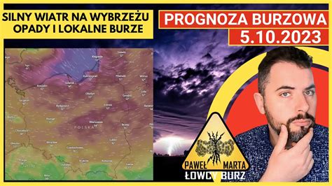 Opady deszczu lokalnie burze i silny wiatr na Wybrzeżu do 80 90 km h