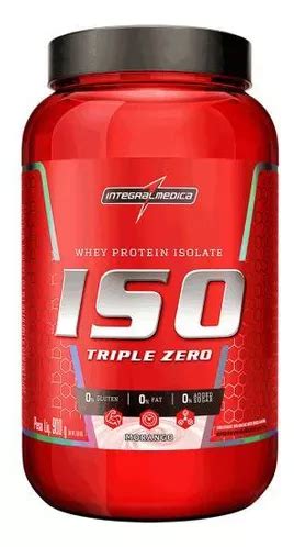 Whey Isolado Integralmédica Iso Triple Zero Morango 900g Sabor Natural