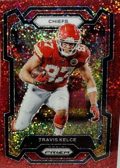 Travis Kelce 2023 Prizm 151 Red Sparkle SSP Price Guide Sports