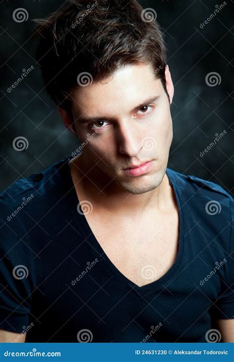 Fashion Shot Of A Young Man A Trendy European Man Stock Photo Image