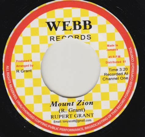 Rupert Grant Mount Zion Version One Blood Records