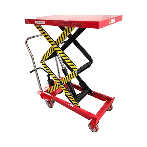 Hydraulic Manual Scissor Lift Table Cart 1100lbs | Max Height 59 Inch ...