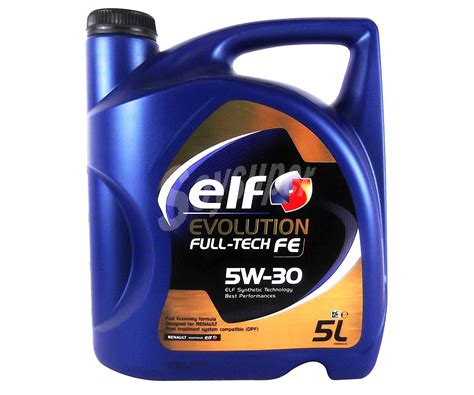 Elf Evolution Full Tech Fe 5w 30 D Aceite Sintético Para Vehículos Con Motor Diésel Evolution