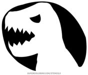 Stencil of T-Rex | Free Printable Papercraft Templates