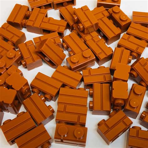 Lego Masonry Profile Bricks Brand New Pack Of 40 Dark Orange Masonry