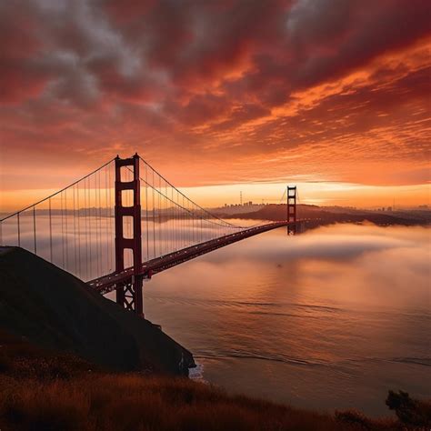 Un Puente En La Niebla Foto Premium