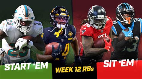 Start Em Sit Em Running Backs Fantasy Football Week 12 What The