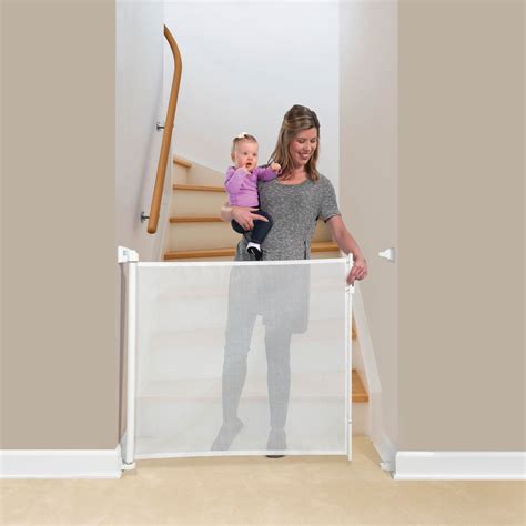 Kidco Retractable Safeway Mesh Toddler Baby Safety Gate For Stairs