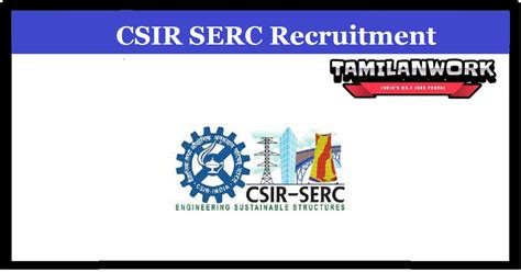 CSIR SERC Chennai Recruitment 2024 Apply 52 Project Associate Posts