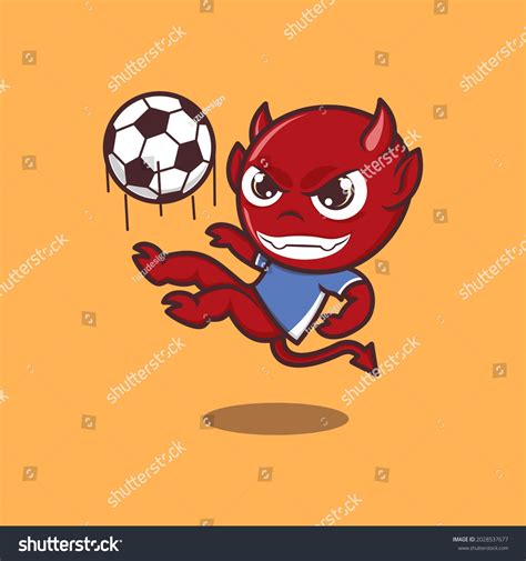 Red Devils Logo Soccer