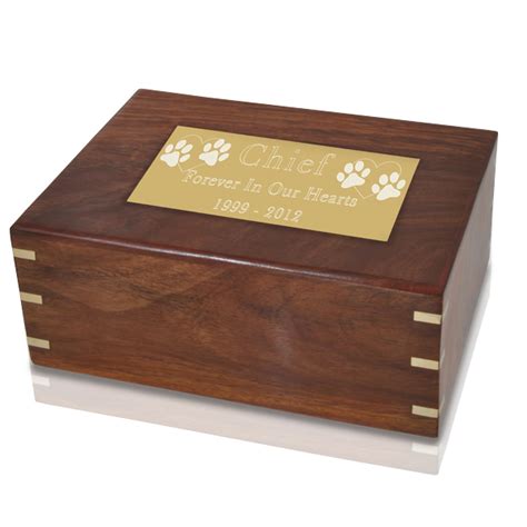 Perfect Wooden Box Pet Urn Large Memorial Gallery Pets