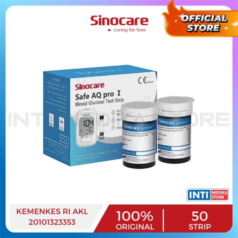 Jual SINOCARE Strip Uji Gula Darah Safe AQ PRO I Refill Blood