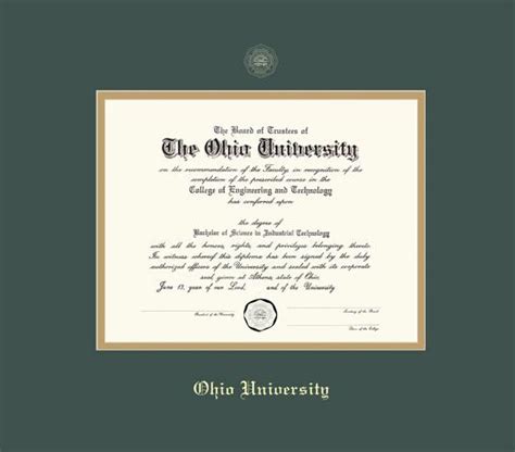 Custom Diploma Frames And Certificate Frames Framing Success Ohio U