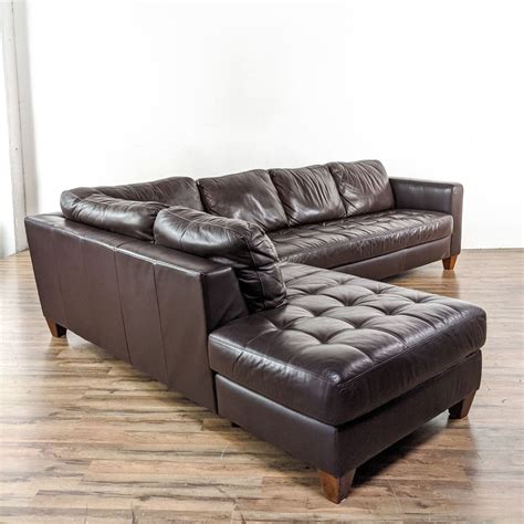 Macys Brown Leather Sectional Sofa Aptdeco