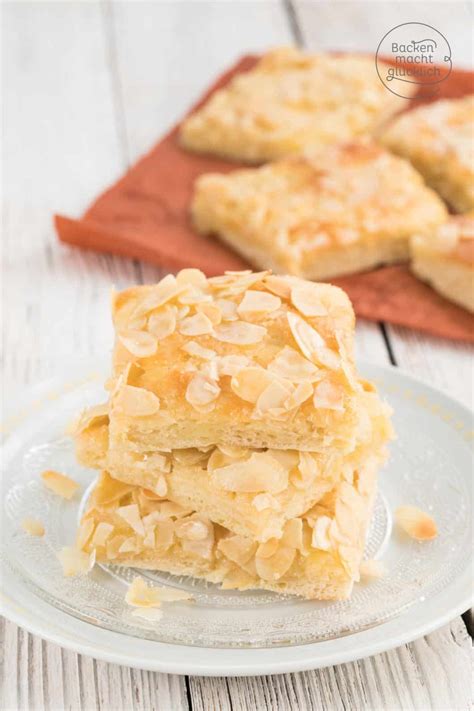 Butterkuchen Mit Mandeln Und Sahne Backen Macht Gl Cklich