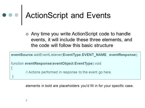 Flash Actionscript Event Handling Event Handling Right Now We Know