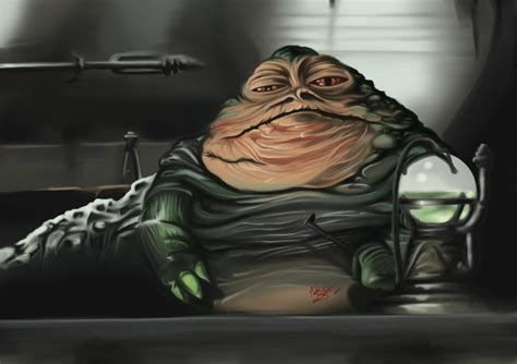 Jabba the hutt Fan Art illustration by MartySaelens on DeviantArt