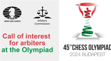 Call Of Interest For Arbiters At The Th Chess Olympiad