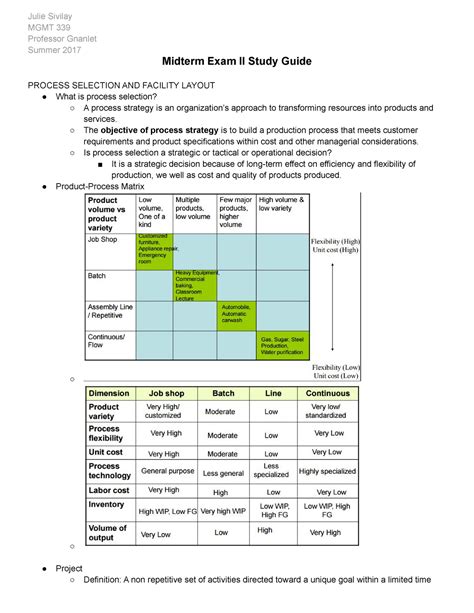 Mgmt Midterm Exam Ii Julie Sivilay Mgmt Professor Gnanlet