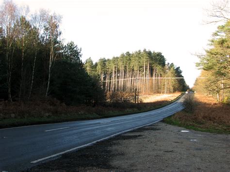 File The B1107 Road Fromthetford To C Evelyn Simak Geograph