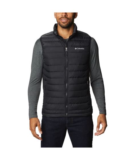 Chaleco De Monta A Columbia Powder Lite Negro Hombre