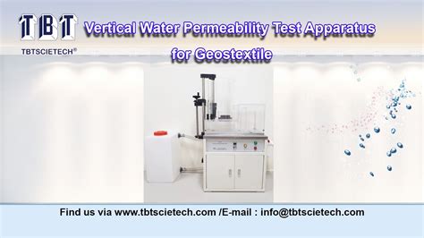 Tbt Vertical Water Permeability Test Apparatus For Geostextile