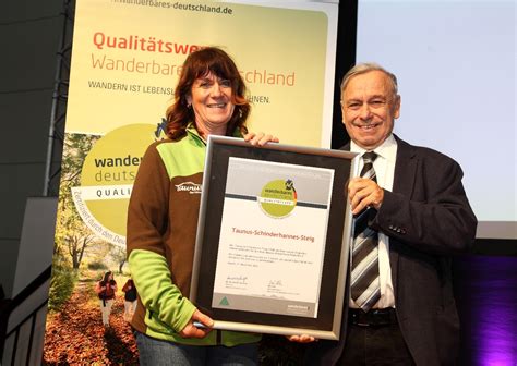 Taunus Schinderhannes Steig erneut als Qualitätswanderweg ausgezeichnet