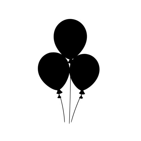 Birthday Balloons Svg File For Cricut Silhouette And Laser Machines