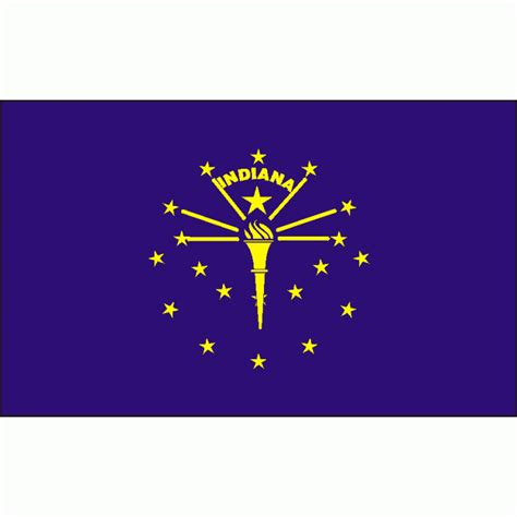 5'x8' Indiana State Flag Nylon