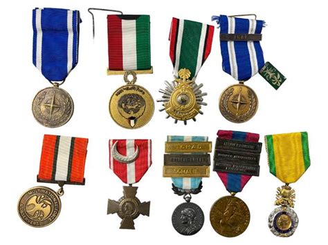 Vintage French Foreign Legion Medals Nato Kuwait Somalia Peace Operations