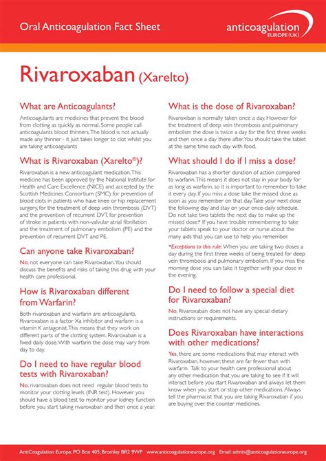 Rivaroxaban fact sheet june 13 (1) by Eve Knight - Issuu