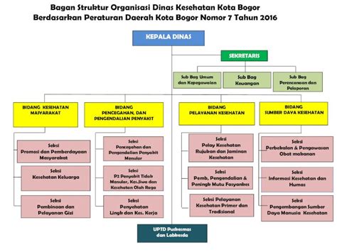 Pdf Bagan Struktur Organisasi Dinas Kesehatan Kota Bogor Dinkes