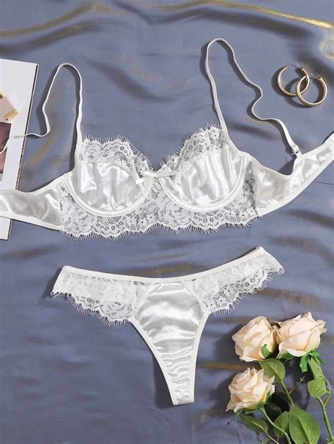 Classy Lingerie Jolie Lingerie White Lingerie Wedding Day Lingerie