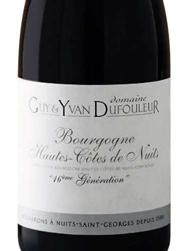 Guy Yvan Dufouleur Me G N Ration Bourgogne Hautes C Tes De Nuits