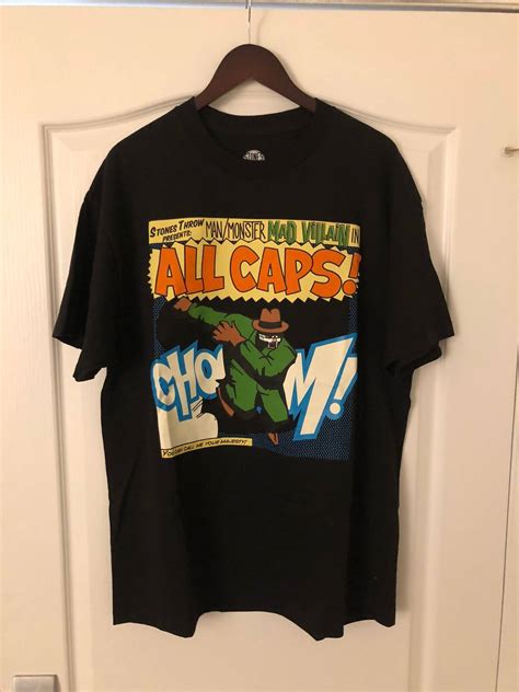 Vintage Mf Doom All Caps Stones Throw Tee Grailed