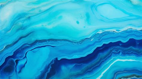 Abstract Blue Liquid Texture Turquoise Imitation Stone Artwork