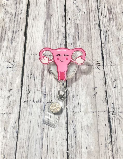 Uterus Badge Reel Ob Gyn Badge Reel Female Reproductive Organ Badge Reel Etsy