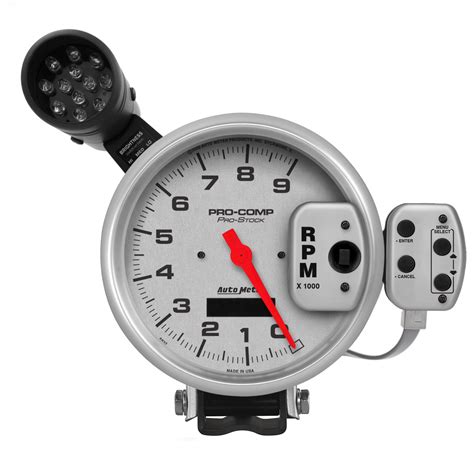 Autometer Tachometer Gauge K Rpm Pro Stock Pedestal W Super Lite