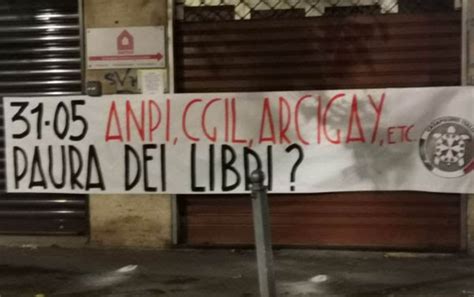 Striscione Sotto La Sede Della Cigl A Salerno CasaPound Si Difende